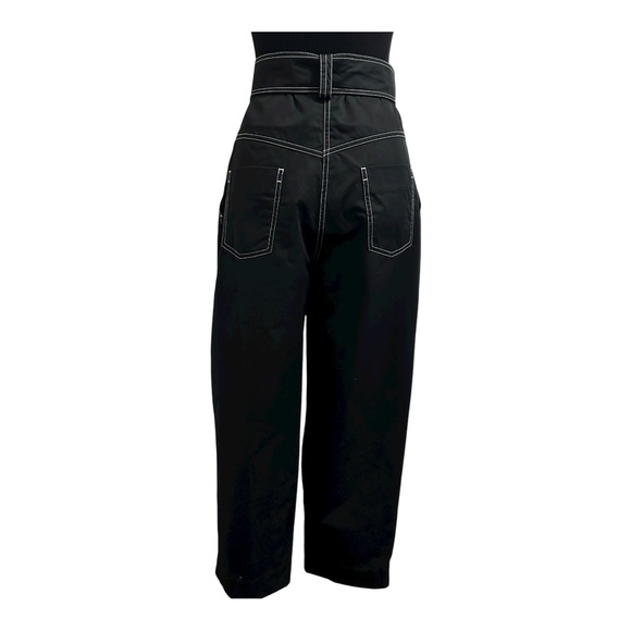 Sandro Paris lantern high waisted pants Size 6 black colour - Picture 10 of 17